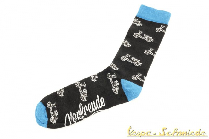 Socken Vespa blau 2